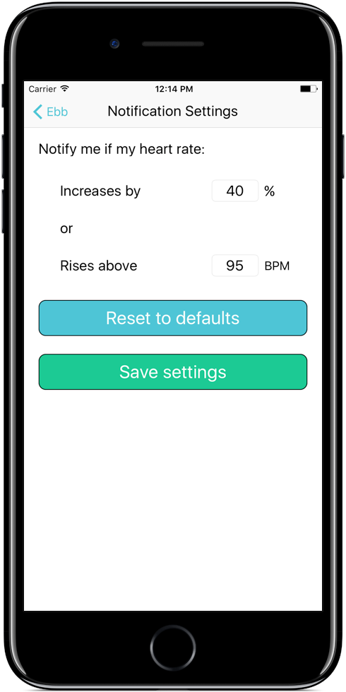 iPhone - Notification settings